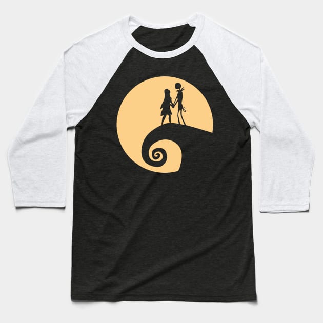 Jack and Sally Baseball T-Shirt by mshell_mayhem